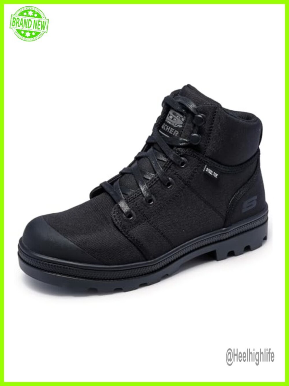 Steel Toe Work Boots Womens Slip Resistant Memory Foam Safety Boot
